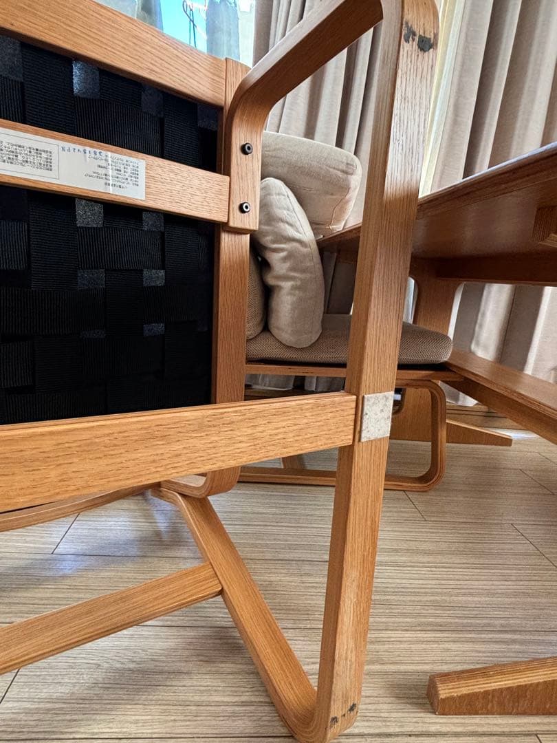 MUJI無印良品:リビングでもダイニングでも使えるテーブル＆チェア&ベンチセット