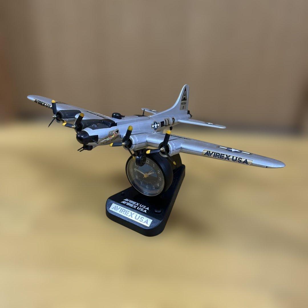 AVIREX USA B-17 モデル 戦闘機 時計 音声付き