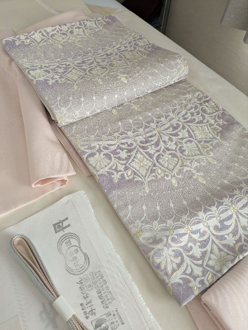 正絹西陣織まいづるティアラ文様豪華袋帯