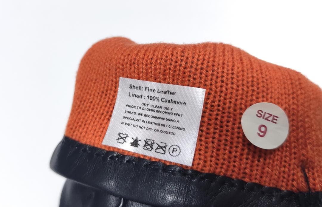 V新品 DENTS デンツ 紳士 レザーグローブ サイズ9 羊革カシミヤ英国製