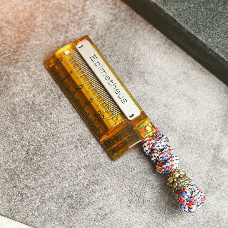 新品 フィジェットトイ EDC スライダー 定規型 ノギス型 クリック PEI