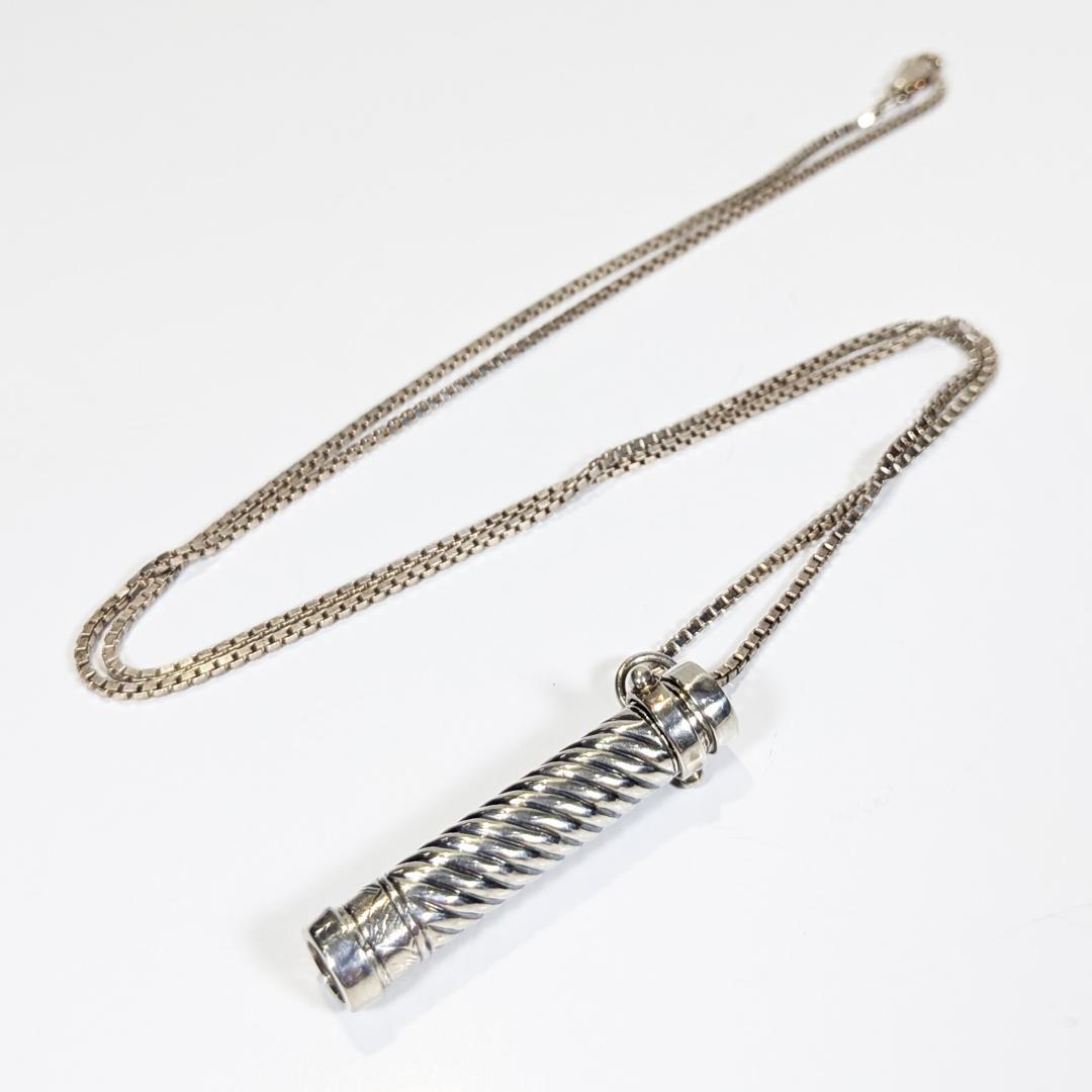 残り1個 作家万華鏡ペンダント ケビン＆デボラヒーリー スパイラル