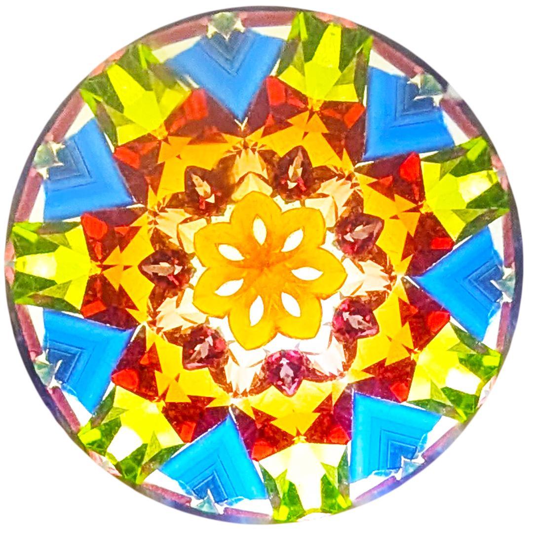 残り1個 作家万華鏡ペンダント ケビン＆デボラヒーリー スパイラル