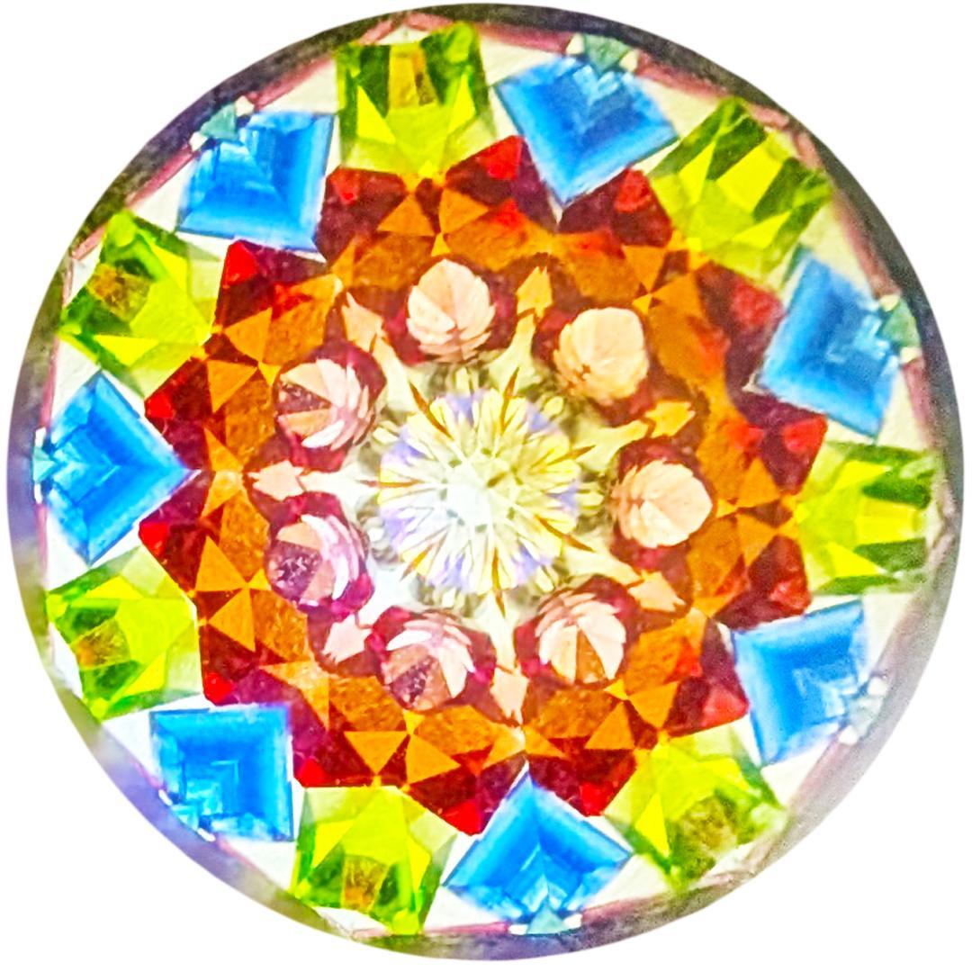 残り1個 作家万華鏡ペンダント ケビン＆デボラヒーリー スパイラル