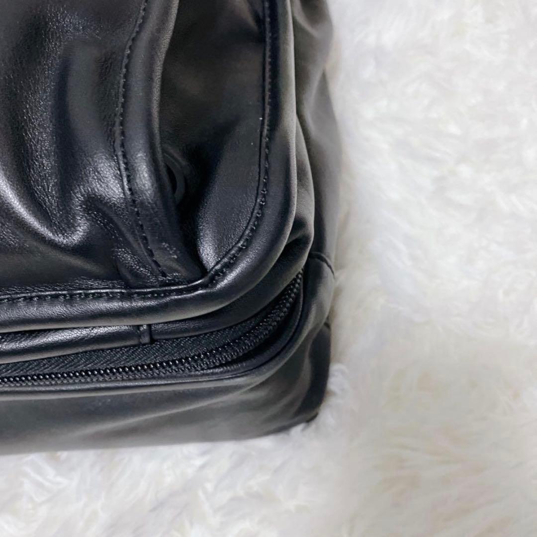 【超美品】TUMI カーフレザー大容量　ビジネスバッグ ブラック A4 PC