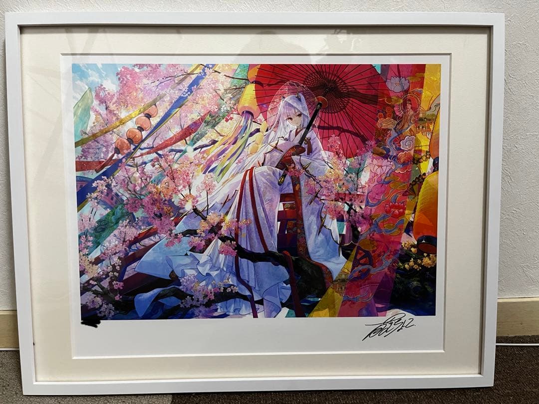 藤ちょこ　彼岸の花嫁　直筆サイン入り複製原画