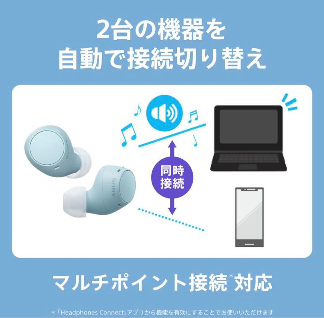 【未開封未使用品】SONY WF-C510 ワイヤレスイヤホン ブルー