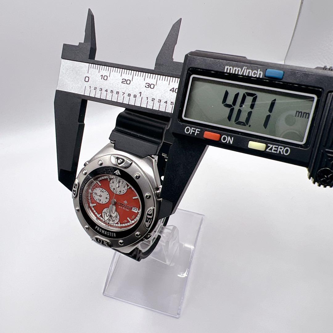 CITIZEN PROMASTER 90s Vintage クロノグラフ 赤文字
