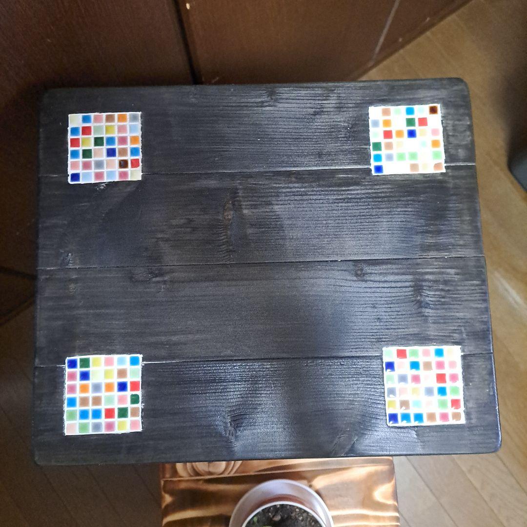 ガーデンテーブル&スツールセット ハンドメイド　期間限定値下中