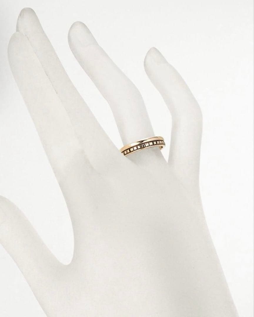 ス*ー様 定価34万円 ブシュロン K18PG 金 キャトルクラシックリング ハ