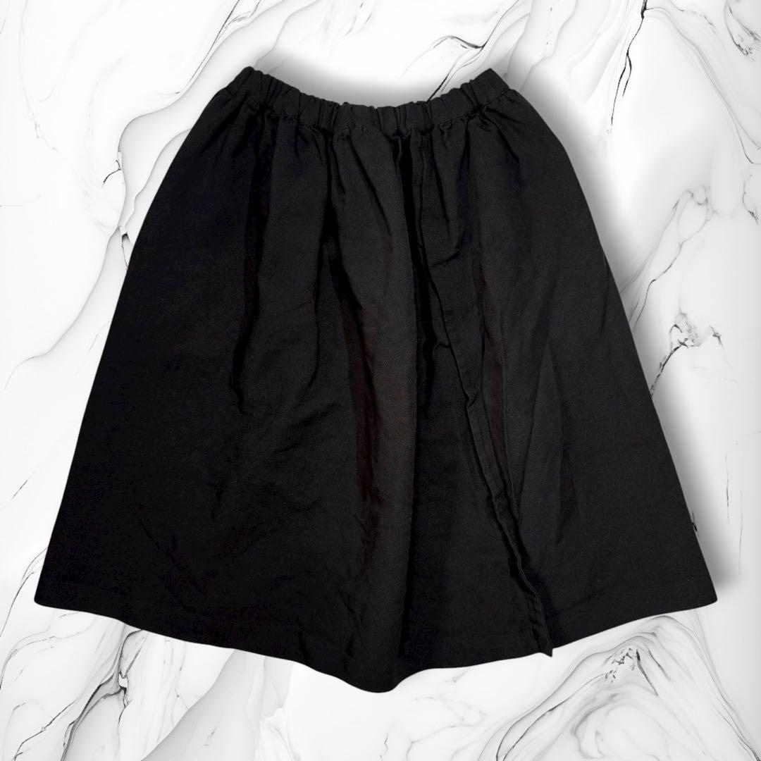 《12AW》COMME des GARCONS ポリ縮 ボリュームスカート 黒