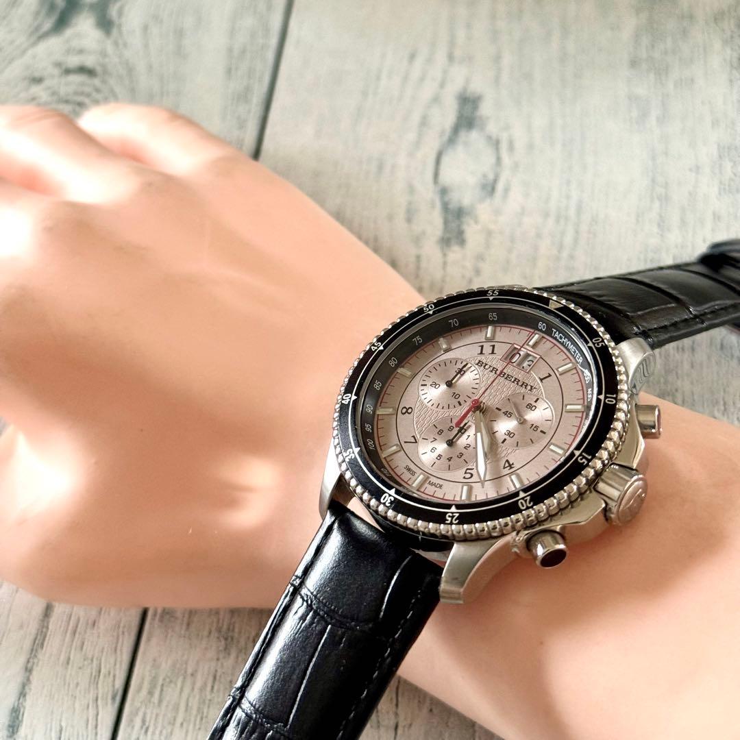 【希少.】BURBERRY バーバリー BU7600 腕時計 クロノグラフ