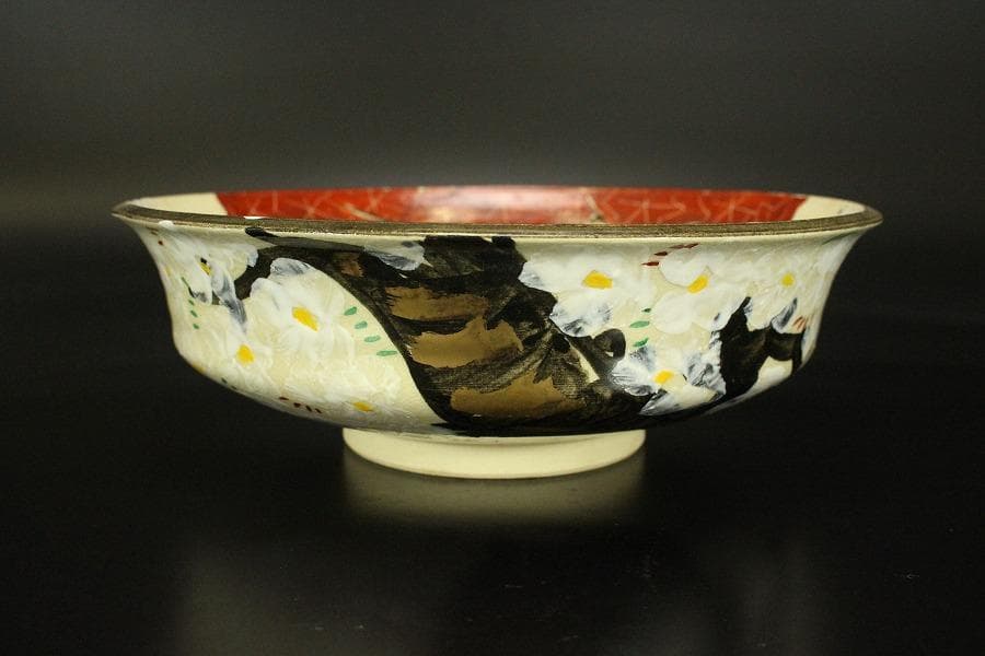 清水焼 雲錦 菓子器揃 平安晴香造 箱入 未使用 578