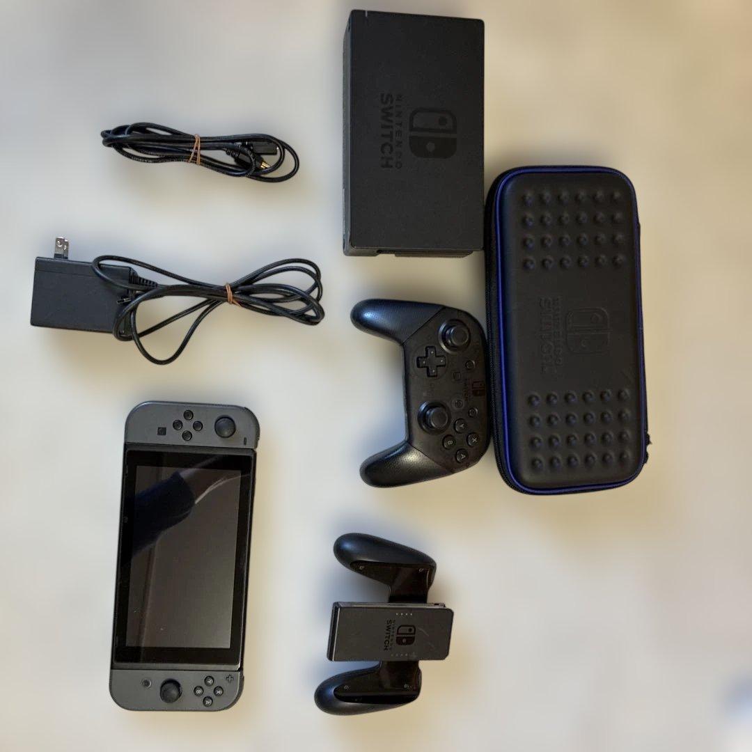 Nintendo Switch 本体 グレー 充実の付属品