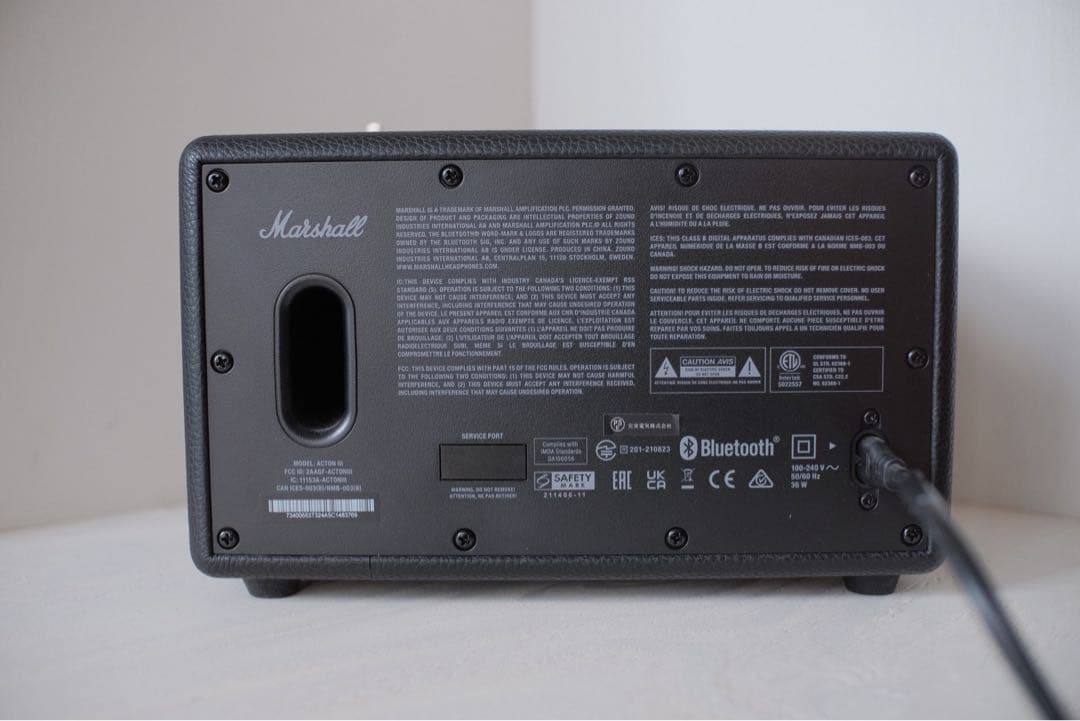 【美品】Marshall Acton III ブラック　正規品（2024年購入）