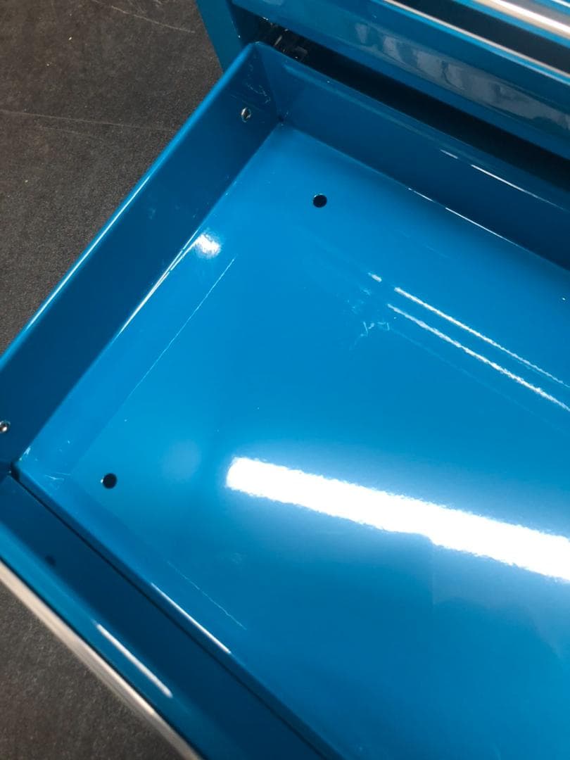 ※中古美品 KTC 青 3段引き出しツールボックス ほぼ未使用