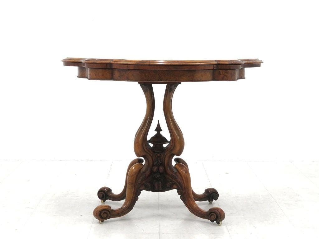 英国　イギリス　アンティーク　コンソールテーブル　ダイニングテーブル　拡張式