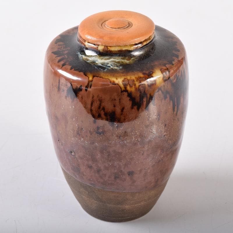 zoi瀬戸焼　古瀬戸　茶入　仕覆付　裏千家十一代玄々斎極め箱　V　8329