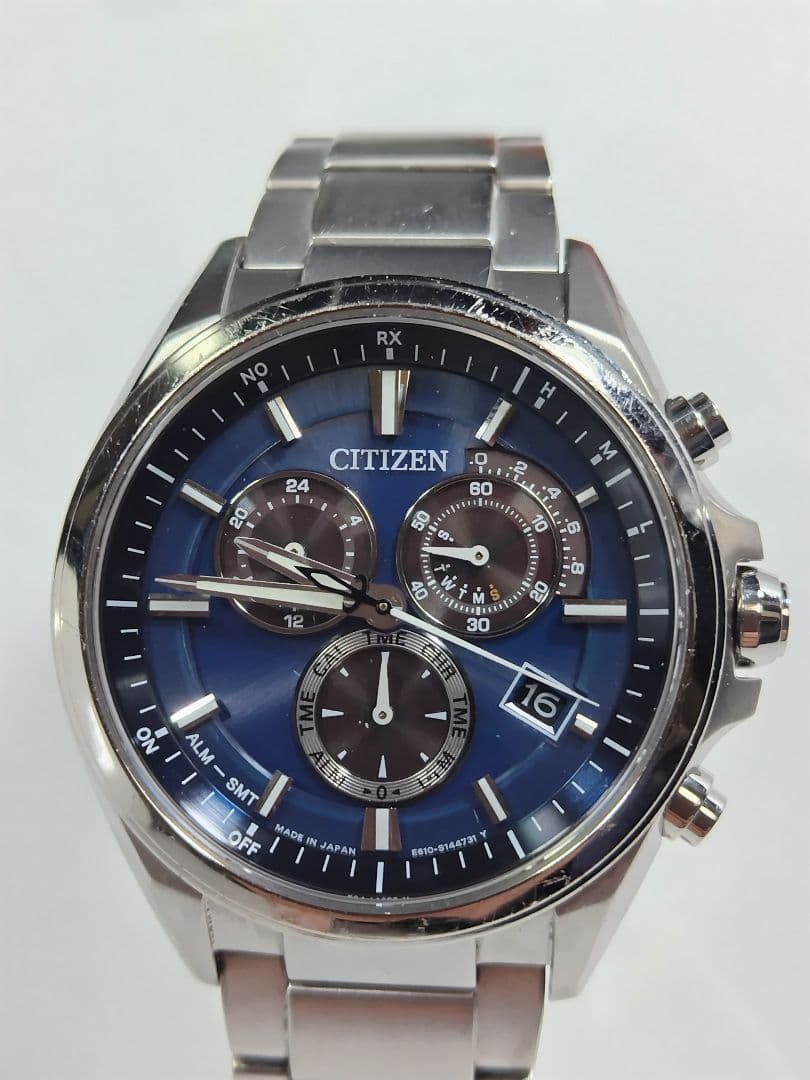 シチズン　アテッサ　エコドライブ　軽量スーパーチタン製　 電波時計