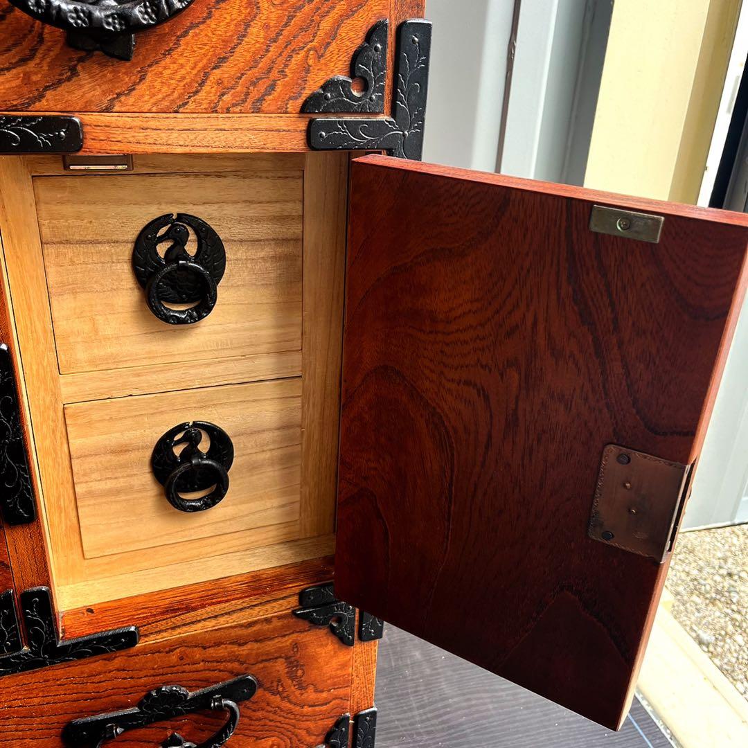 取付無料！岩谷堂箪笥 漆塗り おしゃれアンティーク伝統工芸和箪笥 木製チェスト✨