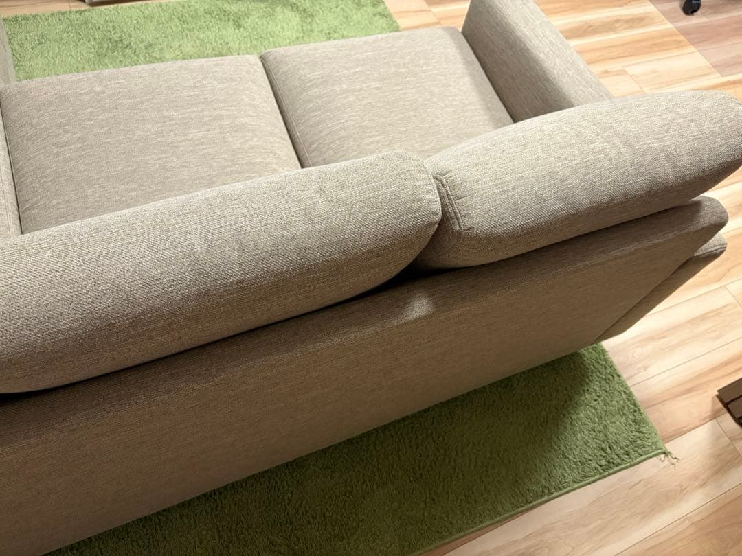 ベージュ L字型 ソファセット