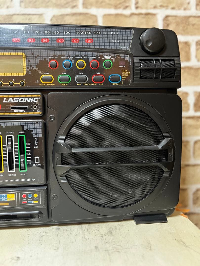 激レア LASONIC Bluetooth レトロ ラジカセ風　ラソニック