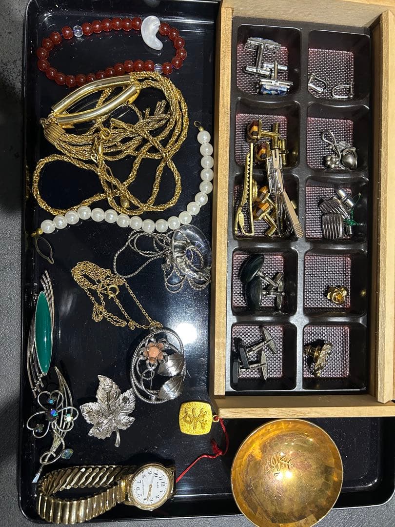 K14WG刻印有 ヴィンテージ アクセサリーまとめ売り 腕時計 ネックレス 等