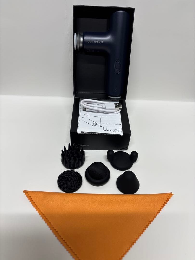 ドクターエア エクサガンラグゼ LUXE REG12ボディケアガン持ち運びBK１