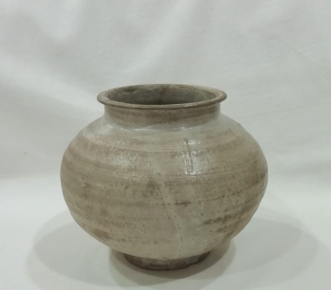 朝鮮古陶　李朝白磁壺