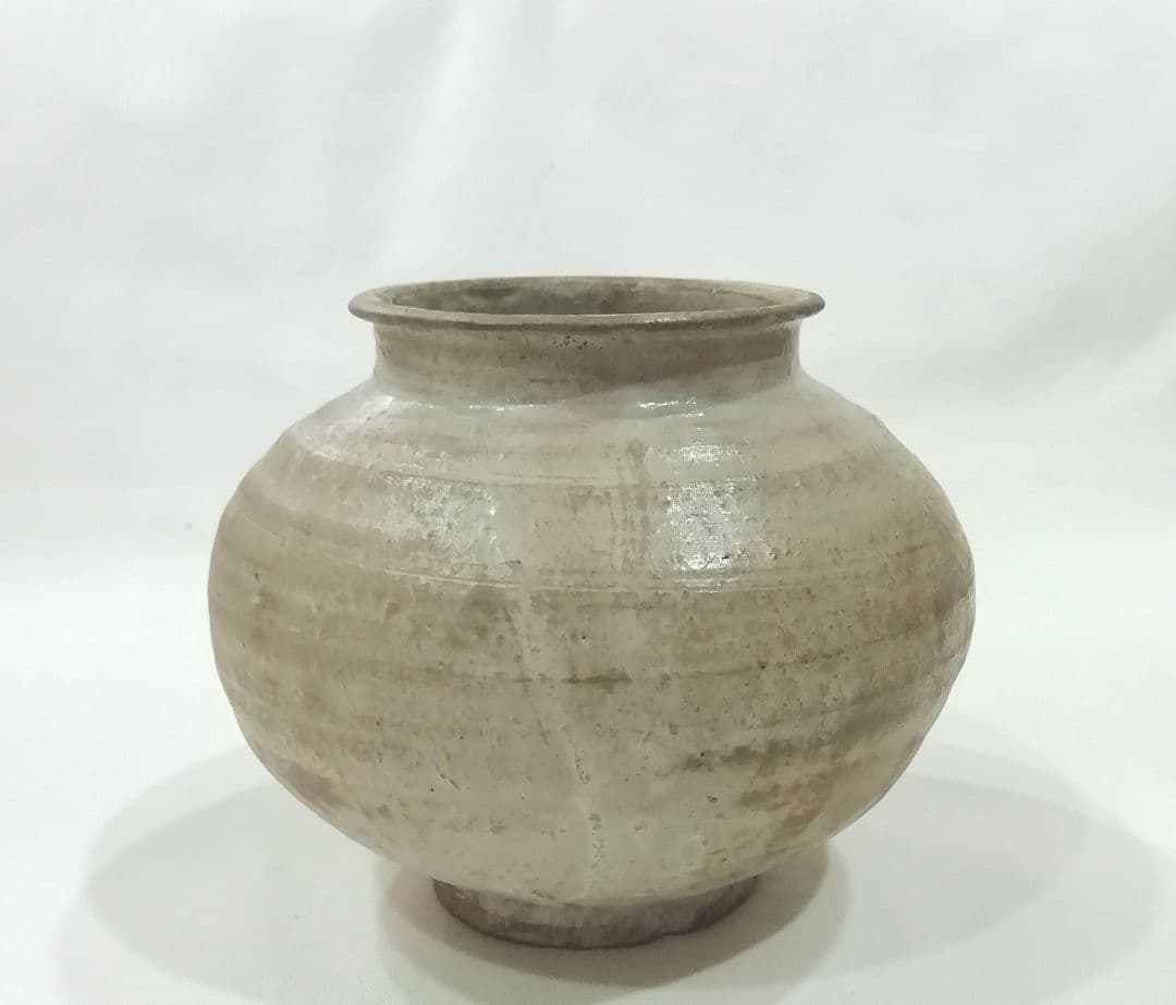 朝鮮古陶　李朝白磁壺