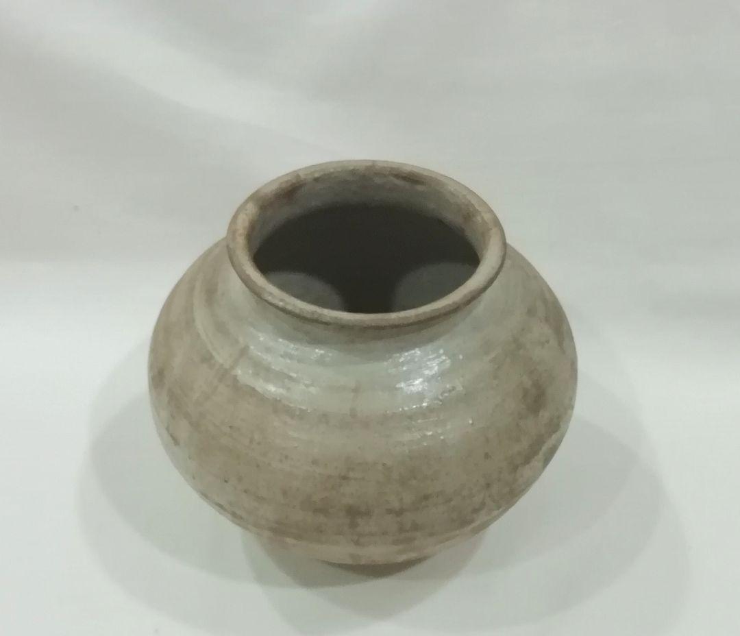 朝鮮古陶　李朝白磁壺