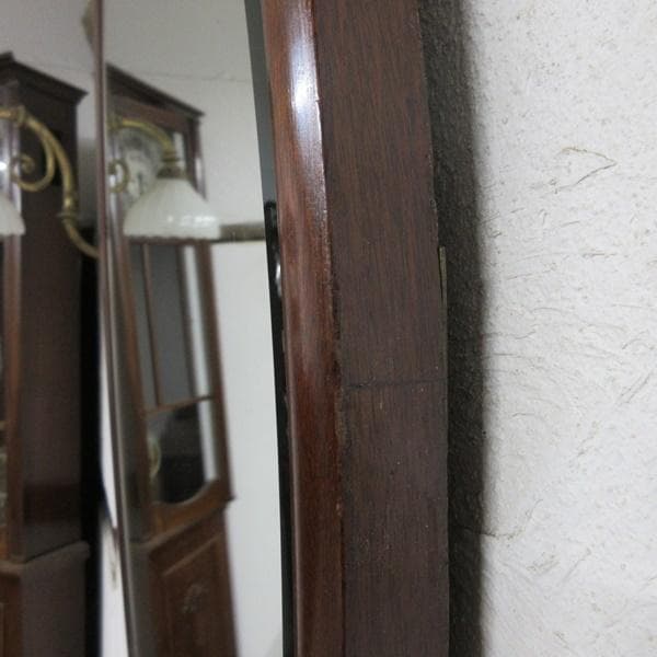 イギリス アンティーク 家具 ウォールミラー 壁掛け鏡 木製枠 英国 6384d