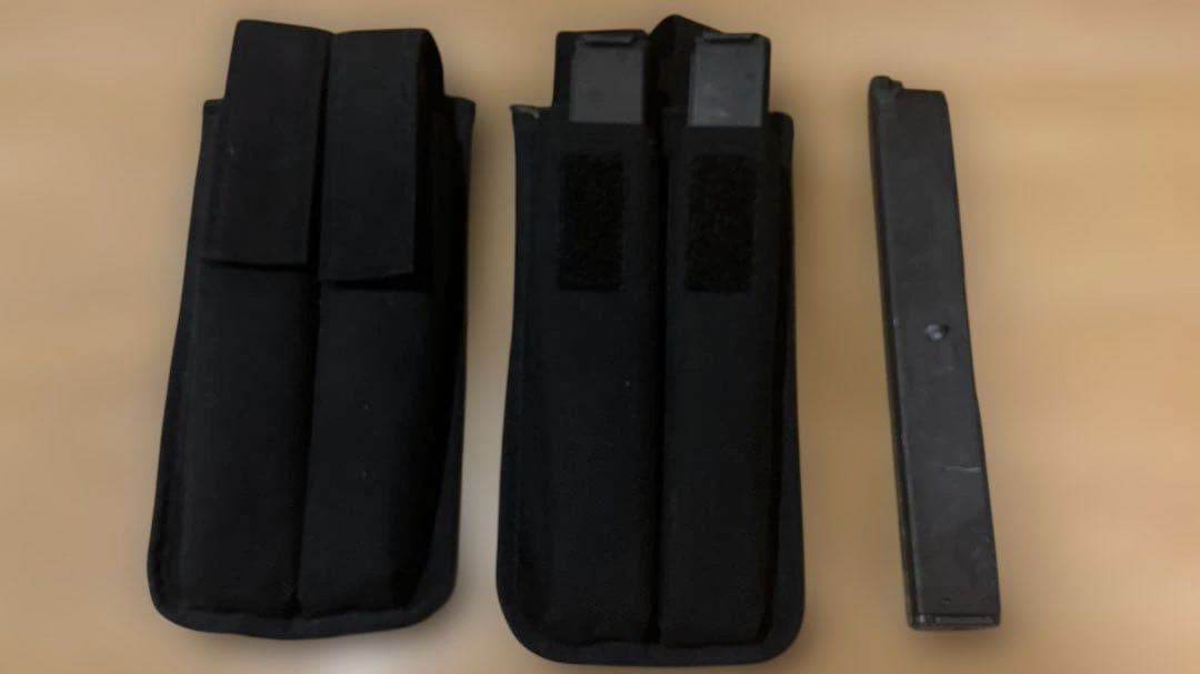 KSC イングラムM11　ガスブロ　サイレンサー付　ロングマガジン(旧式)×5