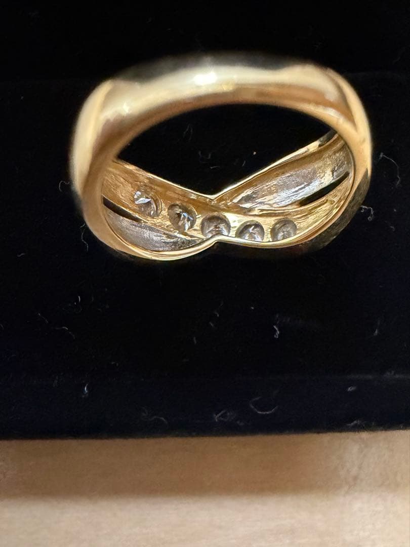 限定値下げ【訳あり】0.5ctダイヤモンドK18YG PT900コンビリング