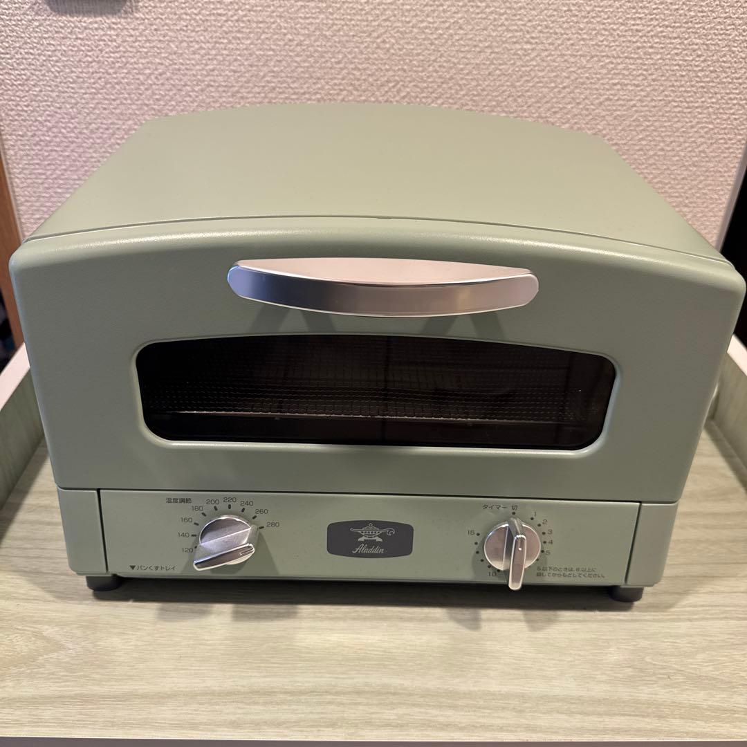 aladdin アラジン　グラファイトトースター　2枚焼き　グリーン