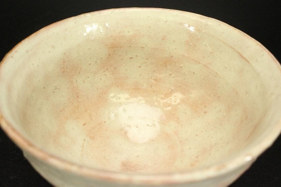 茶道具 萩茶碗 岡田裕 共布 木箱付(メ1383)