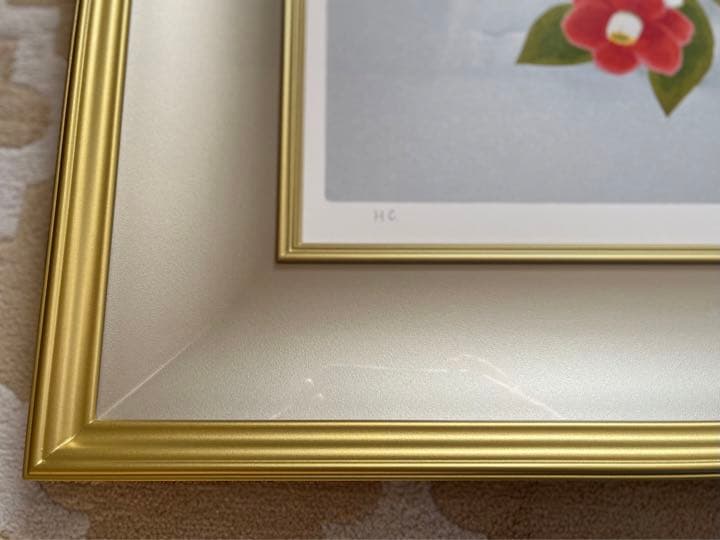 上村淳之　作　「雪椿」日本画