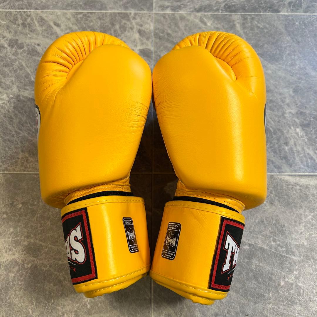 TWINS SPECIAL 14オンス ボクシンググローブ イエロー　【正規品】