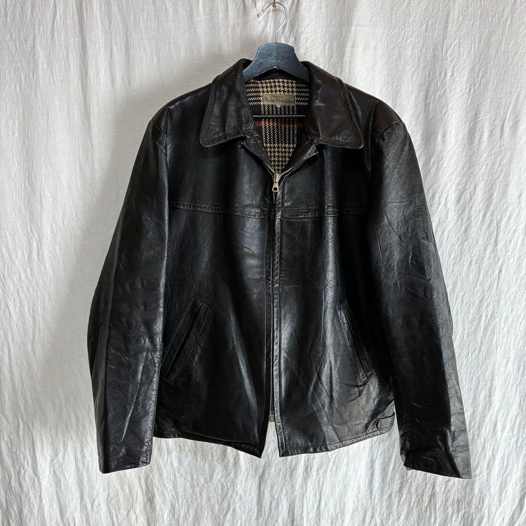 50s ユーロ ヴィンテージ レザー スポーツジャケット L相当 ライダース