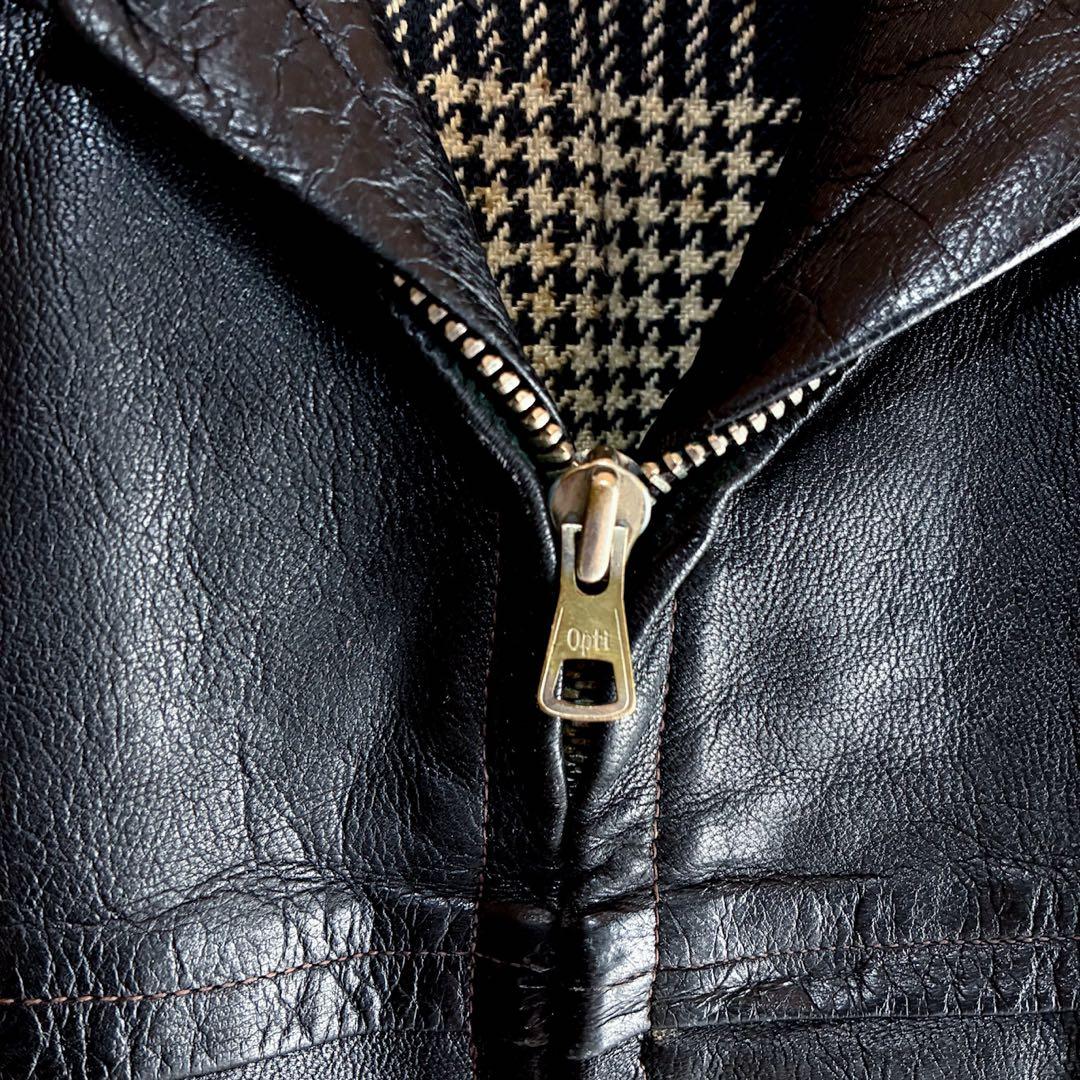 50s ユーロ ヴィンテージ レザー スポーツジャケット L相当 ライダース