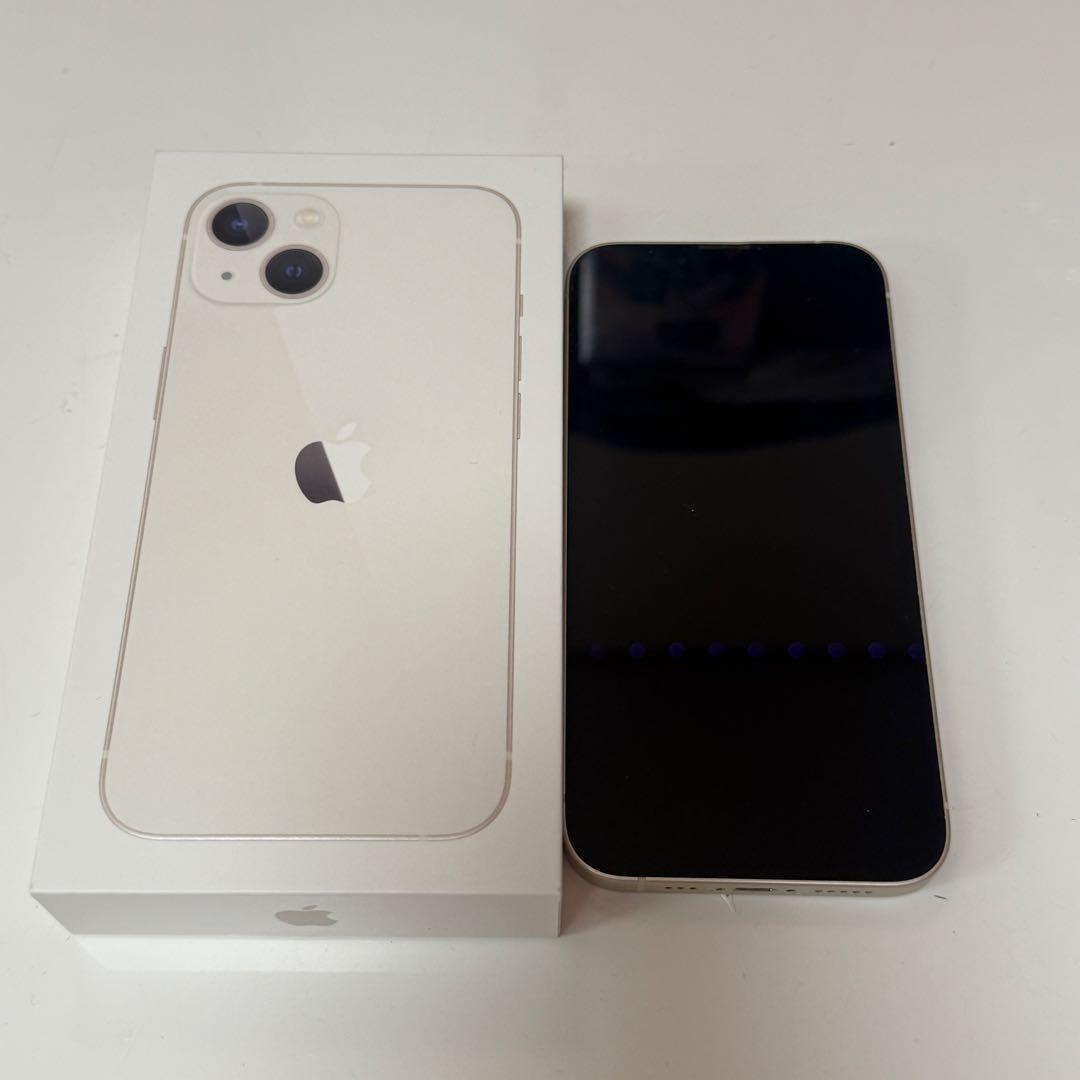 Apple iPhone13 本体 128GB スターライト 初期化済 77%