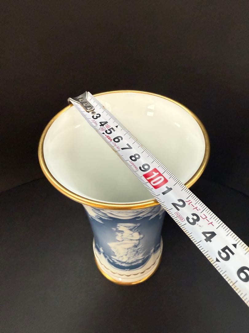 大倉陶園　金彩薔薇　女神　フラワーベース　花瓶　美品　送料込み