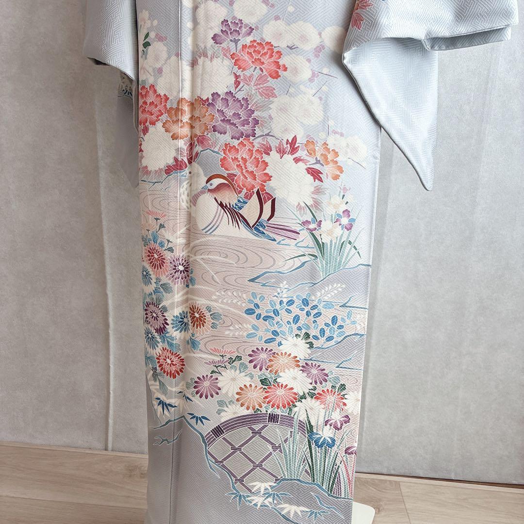 訪問着　フルセット　着物　トールサイズ　入学式　卒業式　正絹　おしどり　祝　J1