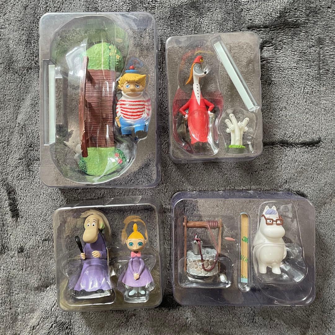 ムーミンハウスをつくる サブキャラ フィギュア ジオラマ 第1回～第4回 セット