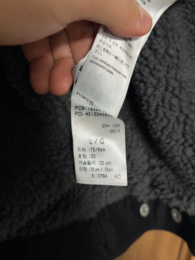 リーバイス 裏ボア シェルパトラッカージャケット ブラック Lサイズ