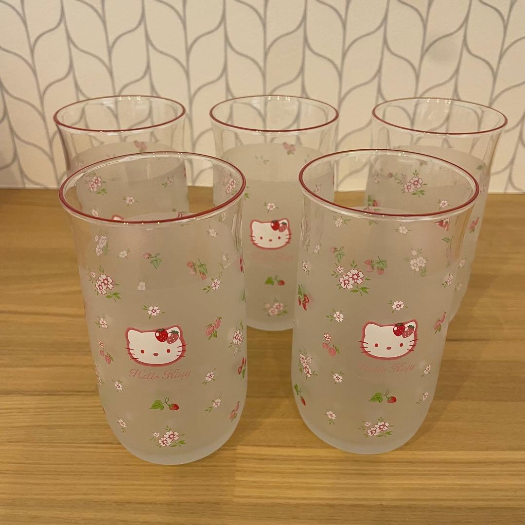 【2000年製✨】ハローキティ ガラスコップ 5個セット