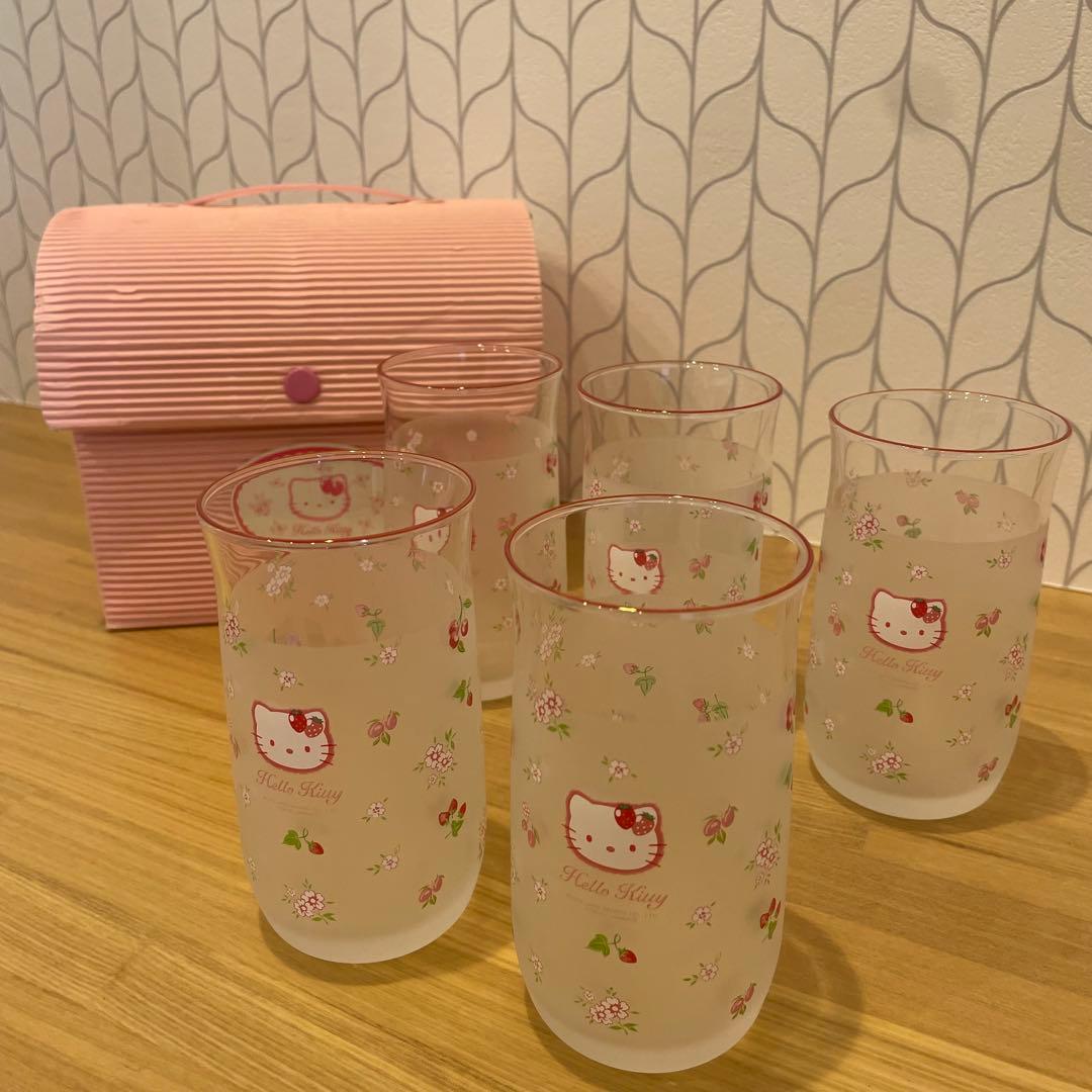 【2000年製✨】ハローキティ ガラスコップ 5個セット