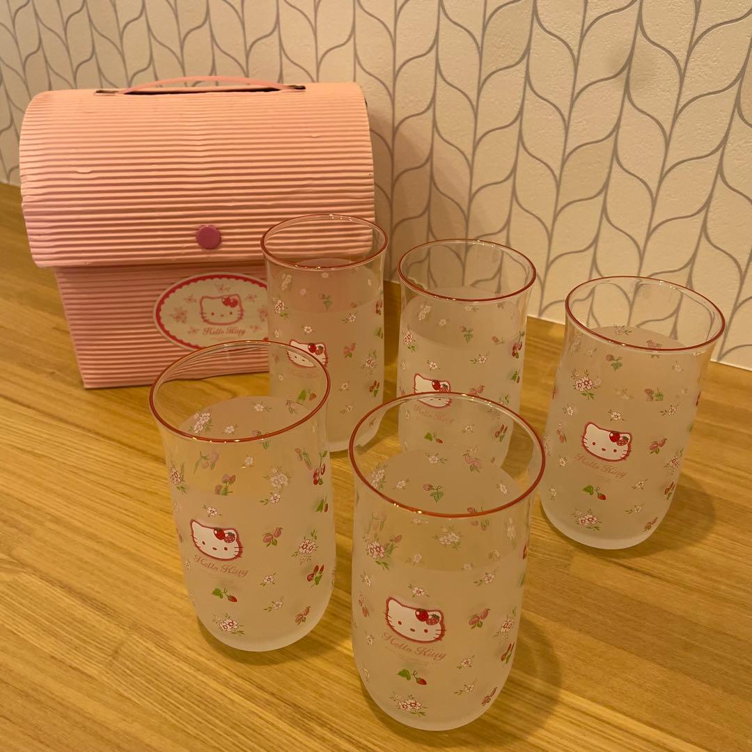 【2000年製✨】ハローキティ ガラスコップ 5個セット