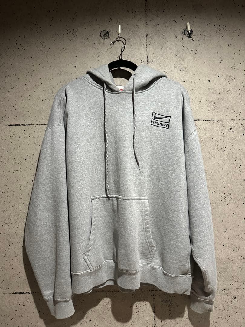 Nike x Stussy コラボパーカー グレー