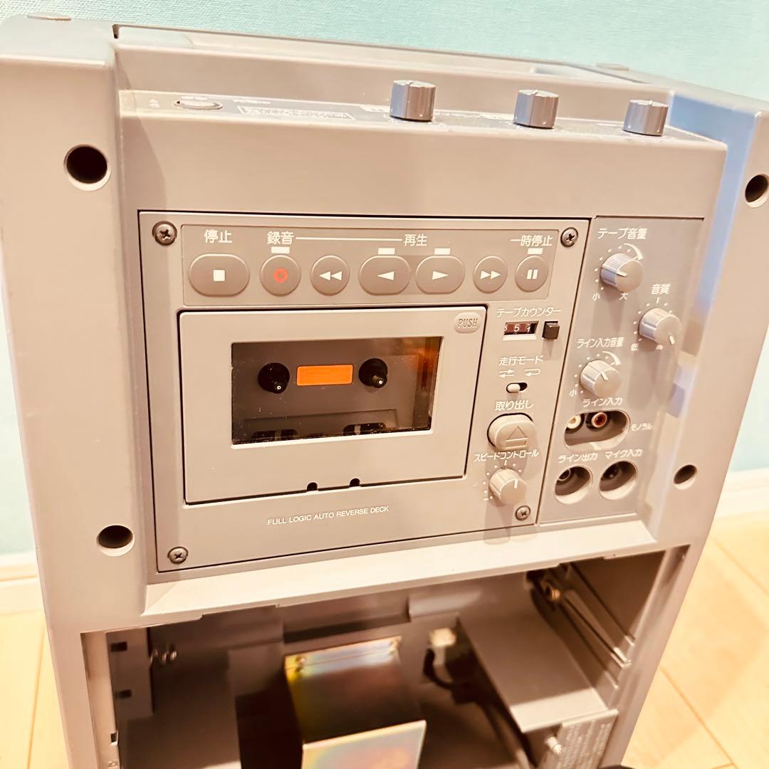 パナソニック WX-281C ワイヤレス アンプ マイク カセット デッキ